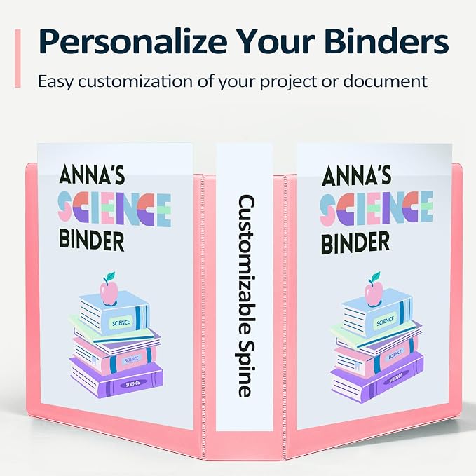 Sooez BinderX Extra Durable 1.5 Inch 3-Ring Binder, Holds 400 Sheets of 8.5x11 - Image 5