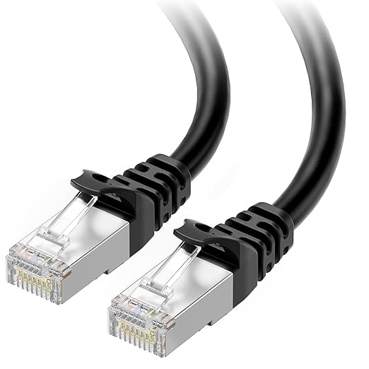 Cable Matters 10Gbps Snagless Short Shielded Cat 6A Ethernet Cable - 1ft by CableMatters