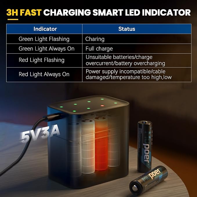 Rechargeable AA Batteries Lithium - Image 6
