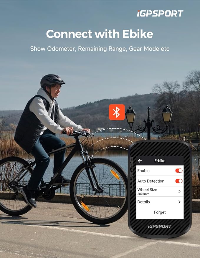 iGPSPORT BSC300T Wireless Bike Computer GPS, Touchscreen Offline MAP Navigation - Image 3