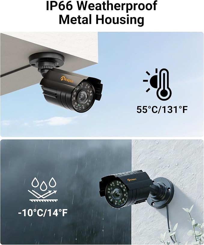 Anlapus 1080P Hybrid 4 in 1 Security Camera, HD TVI/CVI/AHD/CVBS Indoor Outdoor - Image 6