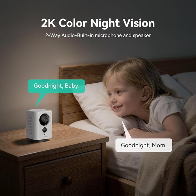 LIWAN Indoor Security Camera Wireless, Rechargeable Battery Powered, 2K WiFi - Image 4