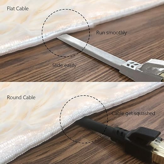 Jadaol Cat 8 Ethernet Cable 200ft, 40Gbps 2000MHz Flat S/FTP LAN Patch Cable - Image 5