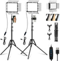 EMART LED Video Light Kit with Phone Holder & Barndoor, 2800-7000K Dimmable by EMART