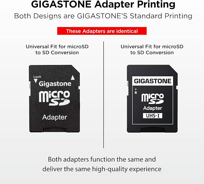 GIGASTONE 64GB Micro SD Card 2-Pack, A1 V30 4K Video Recording, Surveillance - Image 2