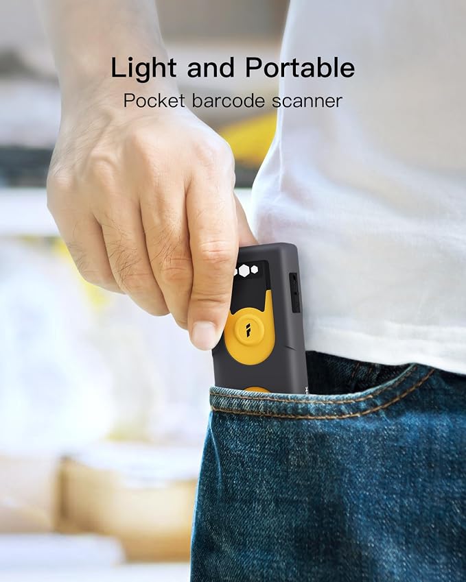 Inateck 2D Bluetooth Scanner, Mini and Portable, Support Barcodes on Screen - Image 2
