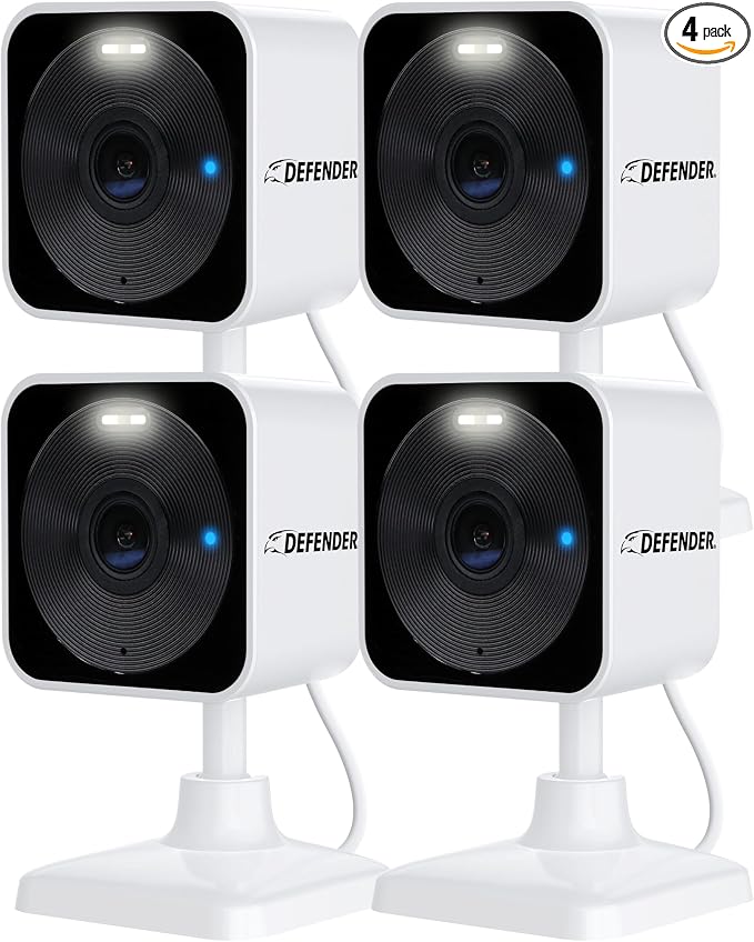 Defender GO 2K AI Powered WiFi Indoor/Outdoor Home, Baby Security Camera by Defender
