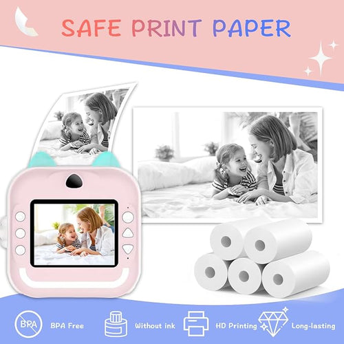 20 Rolls MIARALA Instant Print Kids Camera Paper Roll Refill, HD Print Paper - Image 2