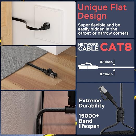 Smolink Cat 8 Ethernet Cable 3 ft - Image 8