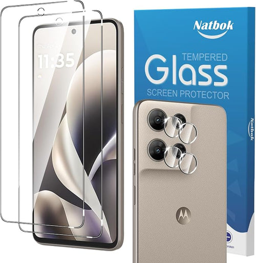 2+2 Pack for Moto G Power 2026 Screen Protector by Natbok