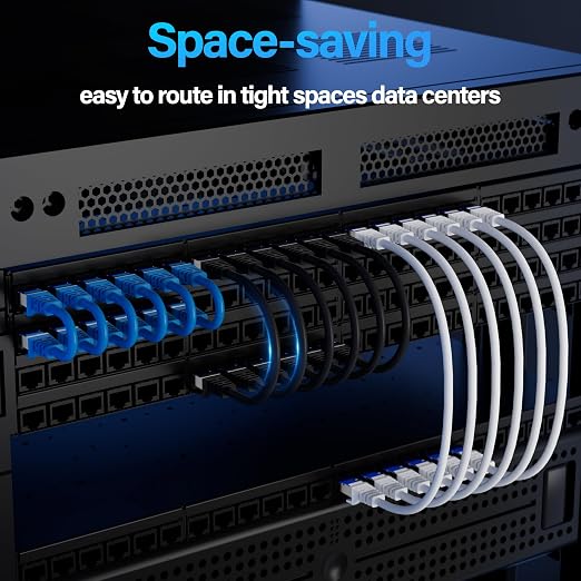 Cat6A Ethernet Cable Shielded 10Gbps 20 ft, Slim Shielded Ethernet Cable Cat 6 - Image 5