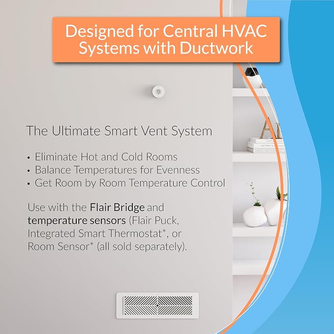 Flair Smart Register Supply Vent 8x8, AC Vent Cover - Image 2