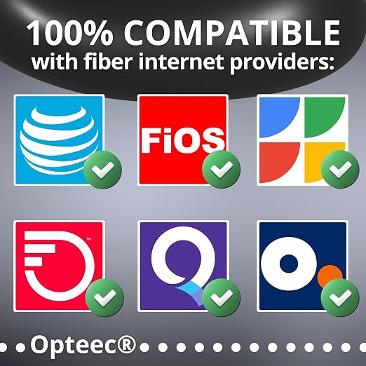opteec® - Shielded Fibre Optic Cable - 20M - ORANGE/SFR/BOUYGUES/SOSH/RED by - Image 2