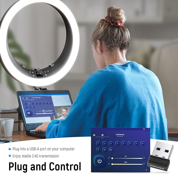 NEEWER 19 inch 2.4G Ring Light - Image 4