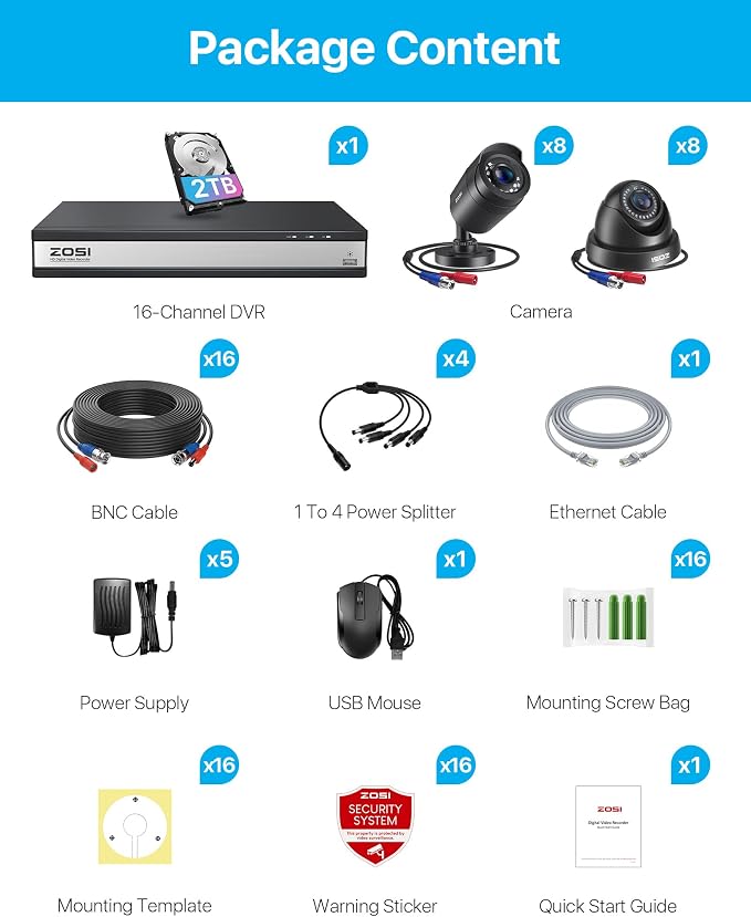 ZOSI 3K Lite 16CH Security Camera System - Image 9
