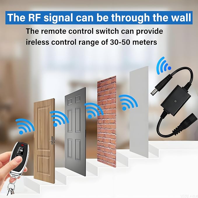 Wireless Remote Control Switch, Operating on DC 3.6V - 24V - Image 4