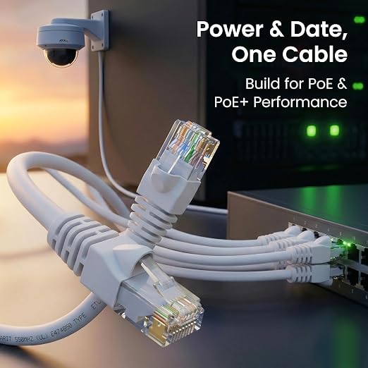GEARit Cat 6 Ethernet Patch Cables 0.5 ft White, High Speed 24AWG 10Gbps RJ45 - Image 7