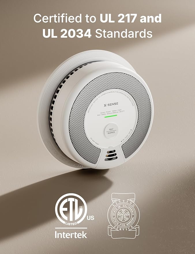 X-Sense Wireless Interconnected Combination Smoke and Carbon Monoxide Detector - Image 2