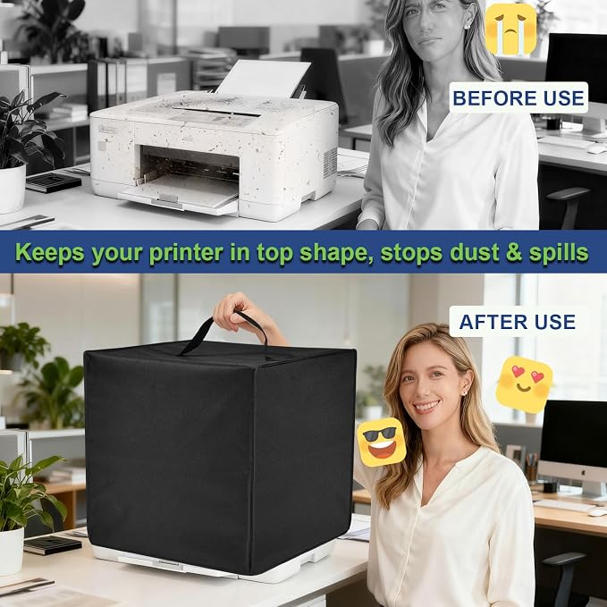 Printer Cover for HP, Waterproof Anti-Static Dust-Proof Thick Printer Cover - Image 4