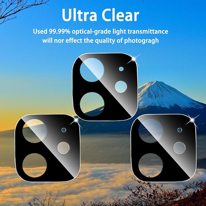 Dengduoduo 3 Pack Tempered Glass Camera Lens Protector - Image 3