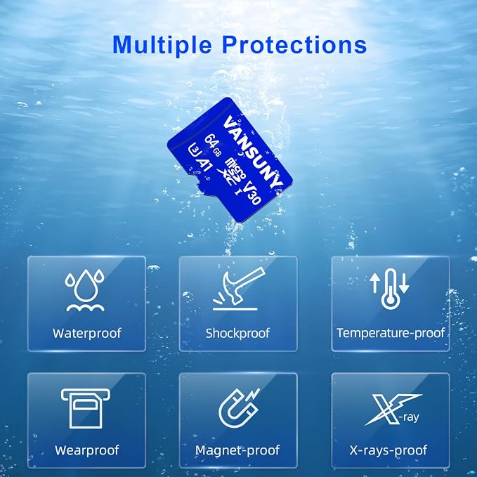 Vansuny Micro SD Card 64GB 3 Pack microSDXC Memory Card - Image 7