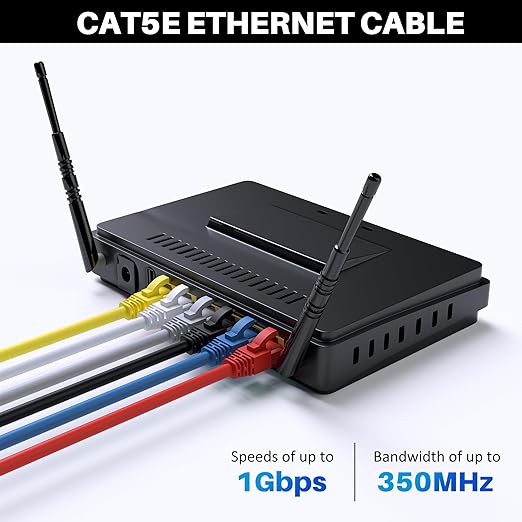 Cat5e Ethernet Cable 35 FT, Cat 5e Internet Cable, Standard RJ45 Connector - Image 4