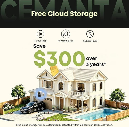 2.5K 4MP Security Camera Wireless Outdoor, Free Cloud Storage, 2.4G/5Ghz WiFi - Image 2