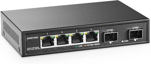 4 Port 2.5G Network Switch by YuLinca