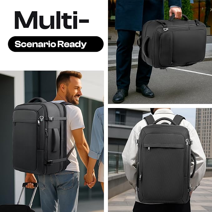 Carry on Backpack for 1-10 Days Trips, Extra Large 40L-50L Travel Backpack TSA - Image 8