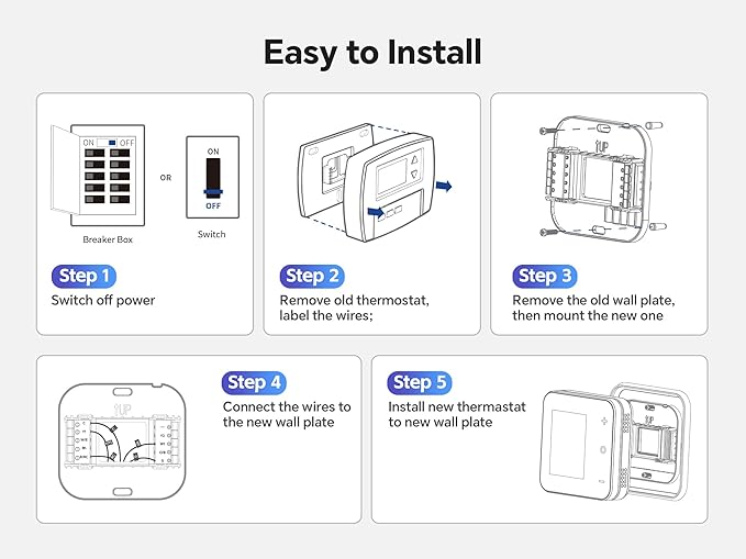 vine Smart Thermostat for House, WiFi Thermostats for Home Compatible - Image 3