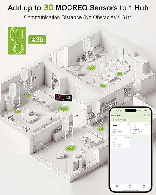 MOCREO WiFi Freezer Thermometer Alarm - Image 6