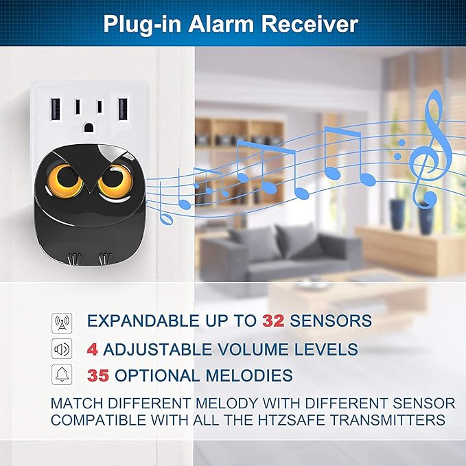1/2 Mile Long Range Wireless Driveway Alarm-HTZSAFE Outdoor/Indoor Motion - Image 3