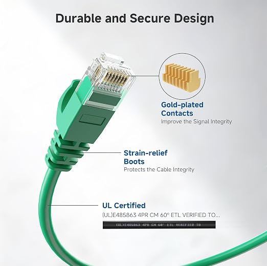 Cable Matters 10Gbps Snagless Cat 6 Ethernet Cable - 20ft - Image 5