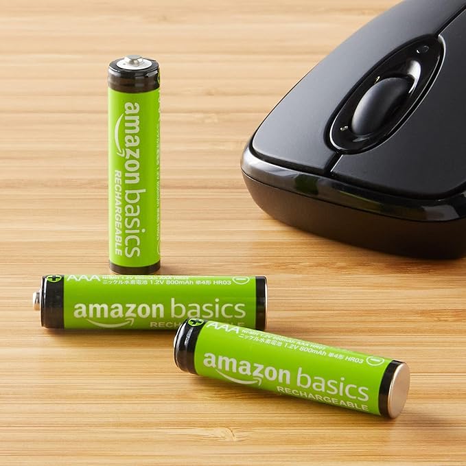 Amazon Basics 16-Pack Rechargeable AAA NiMH Batteries, 800 mAh, Low - Image 5