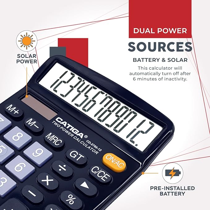 CATIGA Desktop Calculator 12 Digit - Image 4