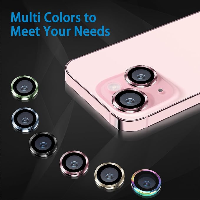 Compatible with iPhone 15 and iPhone 15 Plus Camera Lens Protector, - Image 7