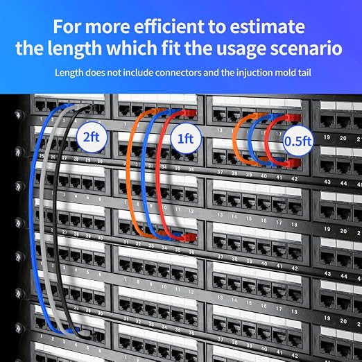 Cat6 Ethernet Cable 6 Feet 10 Pack Network RJ45 Cat6 Internet Patch Cable - Image 7