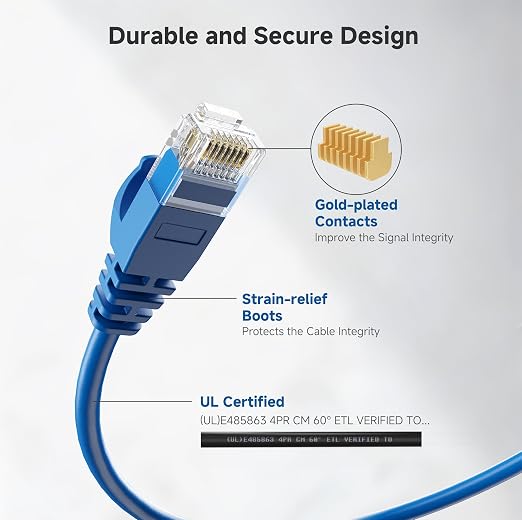 Cable Matters 10Gbps Snagless Cat 6 Ethernet Cable - 20ft - Image 5