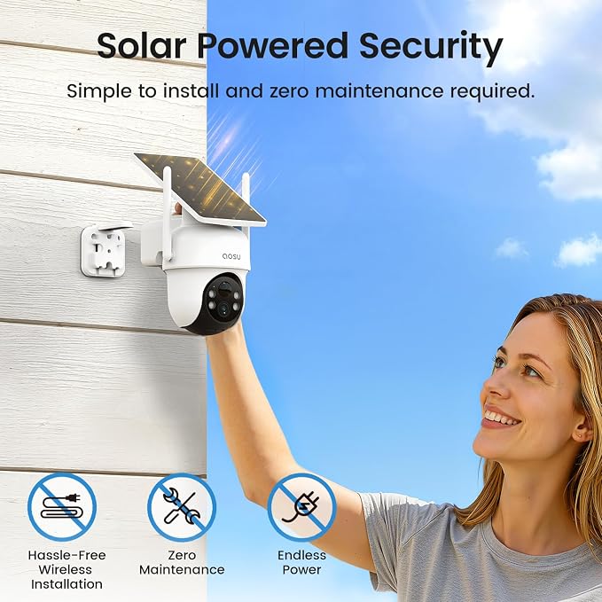 aosu Security Cameras Wireless Outdoor, 6-Cam Kit, No Subscription Required - Image 7