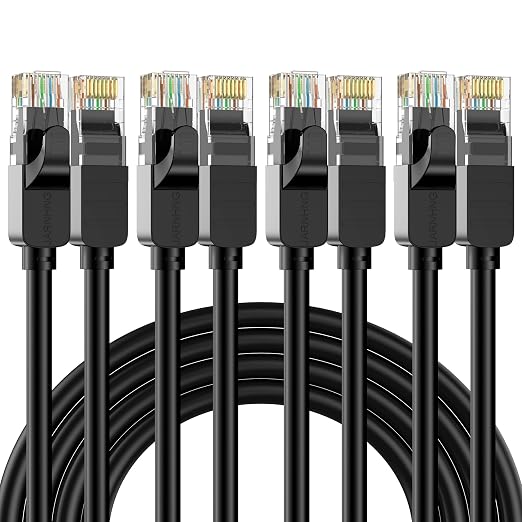 Cat 6 Ethernet Cable 6 ft, Indoor/Outdoor High Speed 10Gbps Internet Cable by Unknown