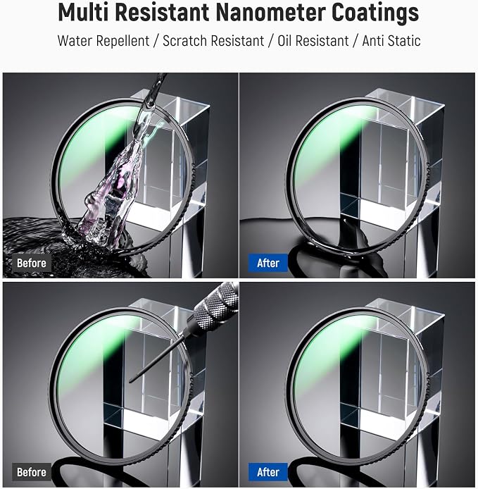 NEEWER 77mm MC UV Protection Filter 24 Layer Multi Resistant Nano Coatings/HD - Image 6