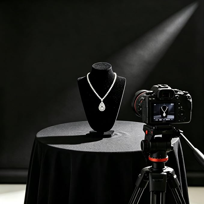 Black Photo Backdrop for Photoshoot, Fabric Background for Product Photography - Image 8
