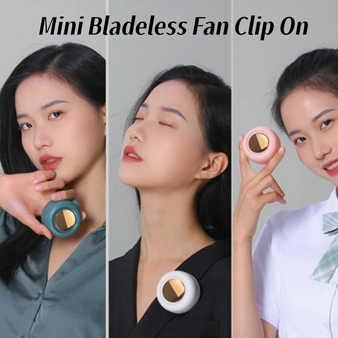 Portable Silent Mini Bladeless Fan Clip On, Mini Clip On Fan - Image 6