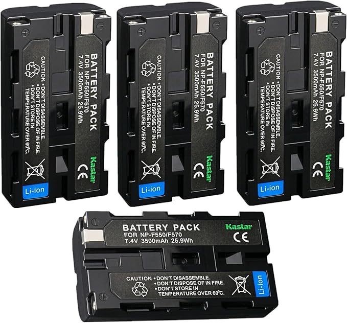 Kastar NP-F580 Battery 7.4V 3500mAh Replacement by Kastar