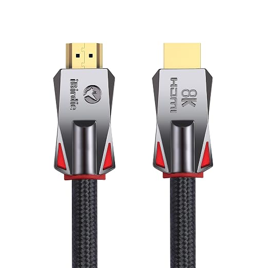 iBirdie 8K Fiber Optic HDMI Cable 75 Feet 23 Meter, Active Unidirectional Cord by iBirdie