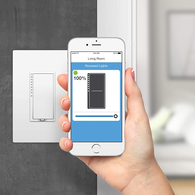Insteon Smart 2-Wire Dimmer Wall Switch, Incandescent/Halogen Bulbs Only - Image 2