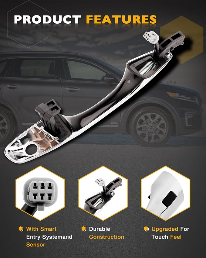 Gledewen Exterior Door Handle Set, Compatible - Image 4