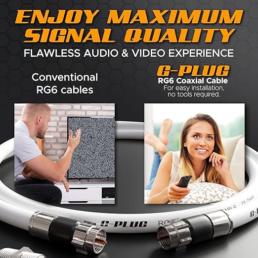 G-PLUG 1FT RG6 Coaxial Cable Connectors Set - Image 5