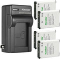 Kastar 4-Pack EN-EL19 Battery and AC Wall Charger Replacement by Kastar