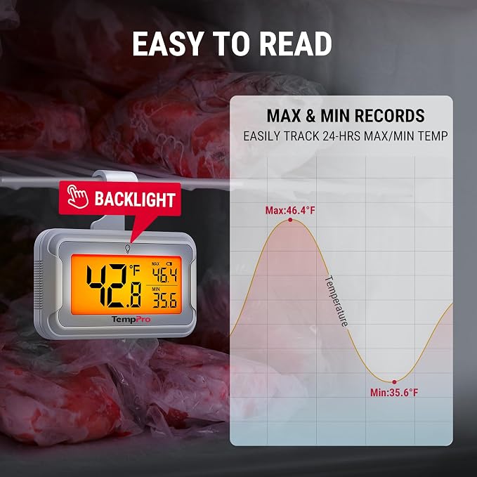 TempPro Refrigerator Thermometer - Image 3